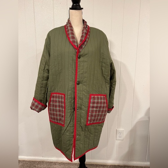 NWT THE GREAT The Reversible Mountain Puffer Plaid Jacket 
Size L / 3 Goop - Picture 1 of 11